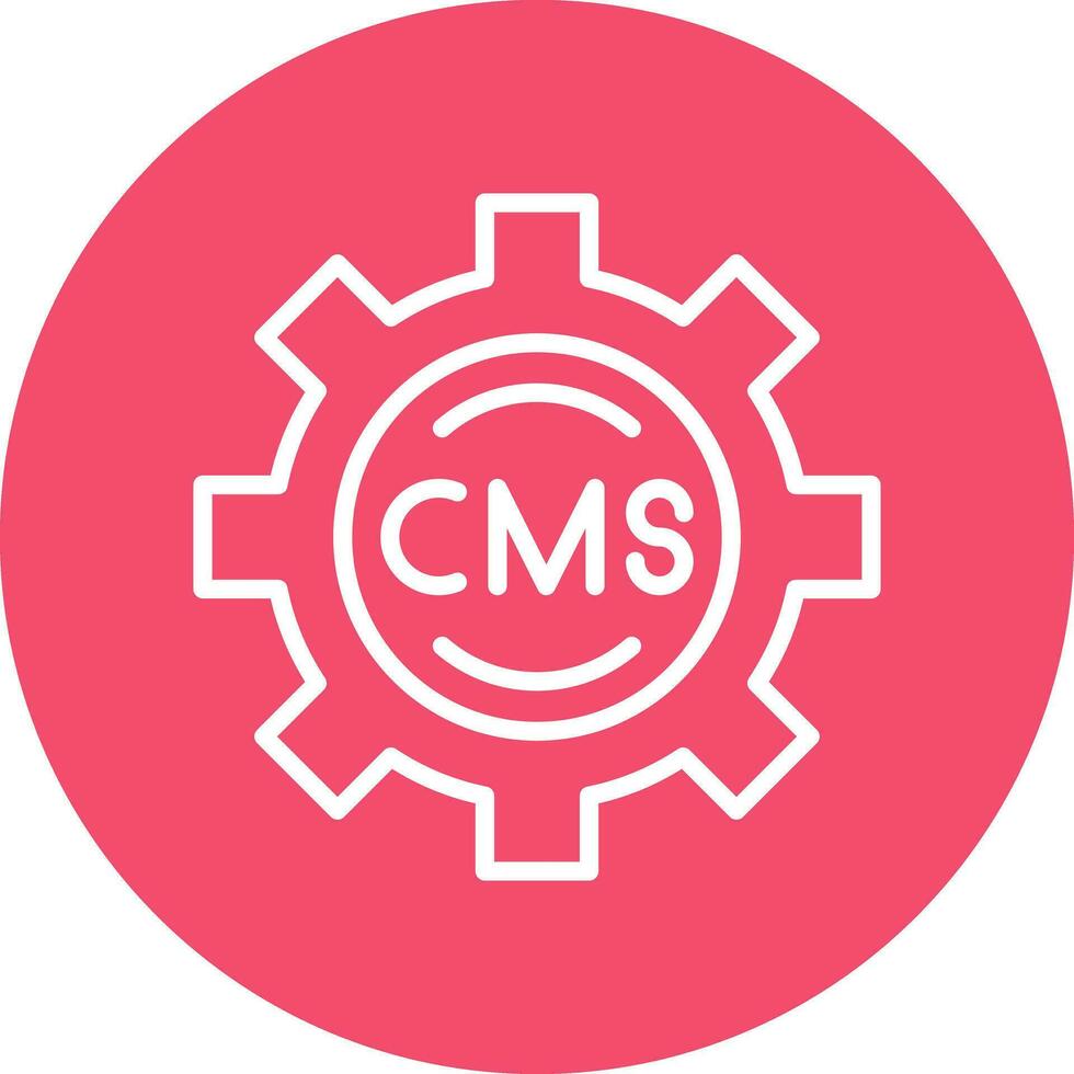 cms vector icono diseño