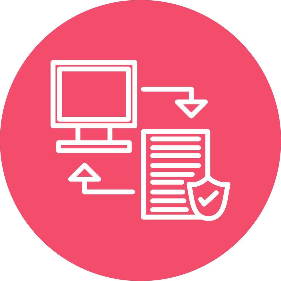 Data transfer Vector Icon Design