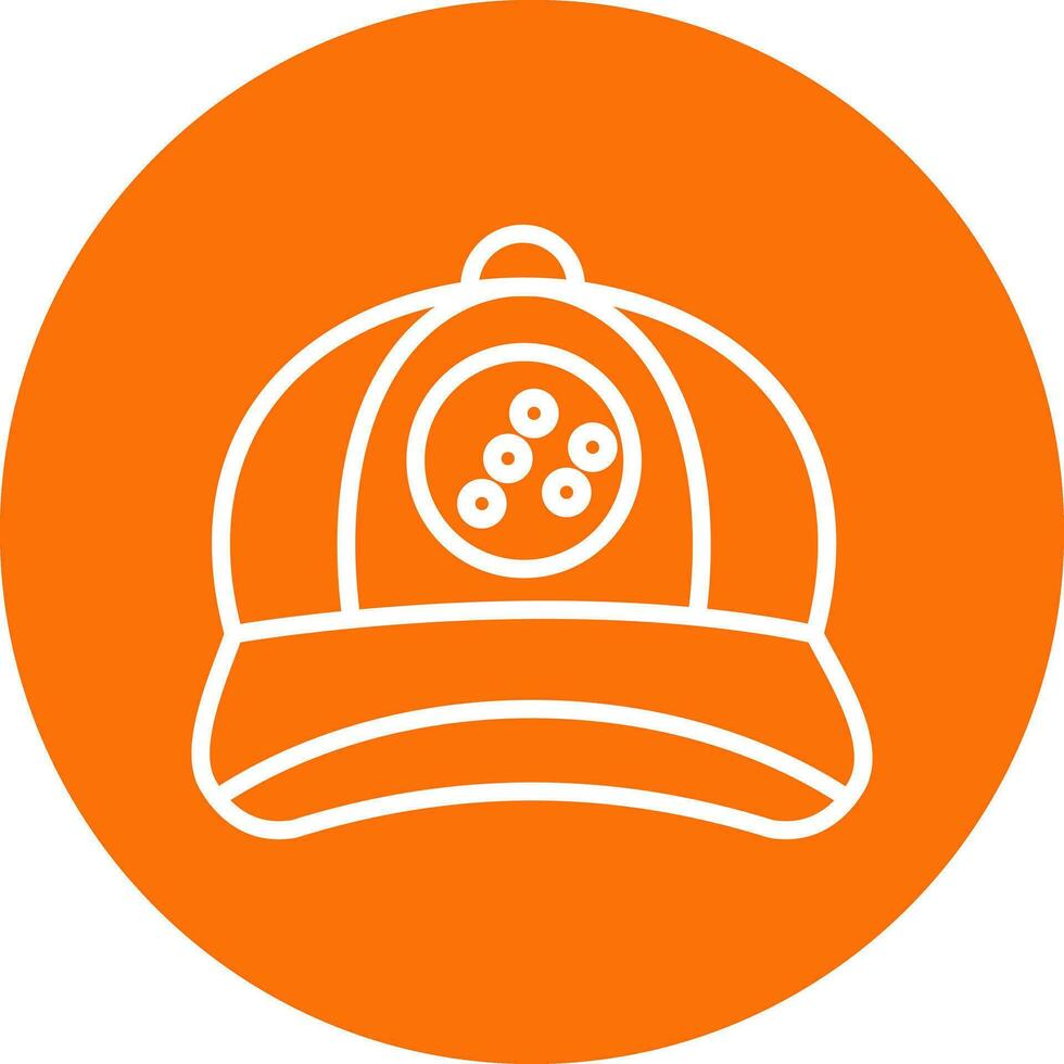 diseño de icono de vector de gorra de béisbol