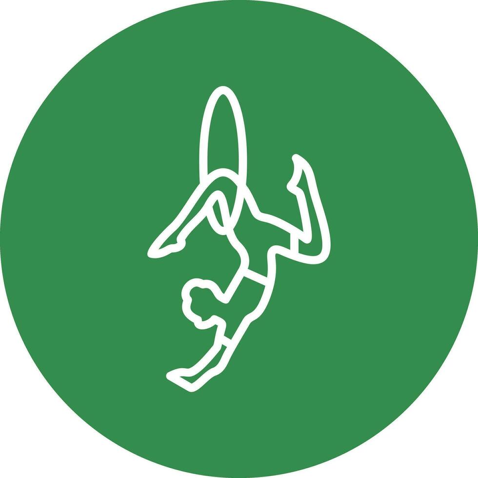 Trapeze artist Vector Icon Design