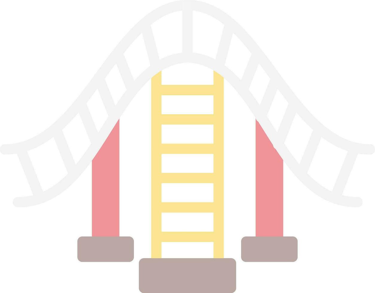 Roller coaster Vector Icon Design