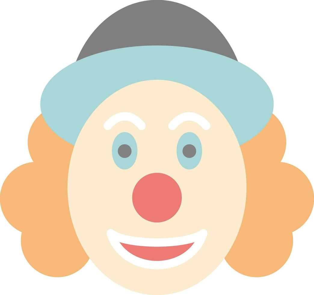 diseño de icono de vector de payaso