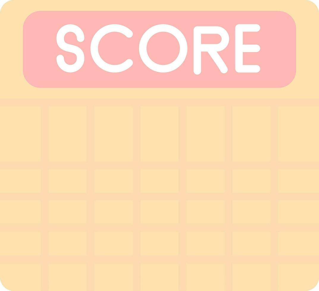 Score Vector Icon Design