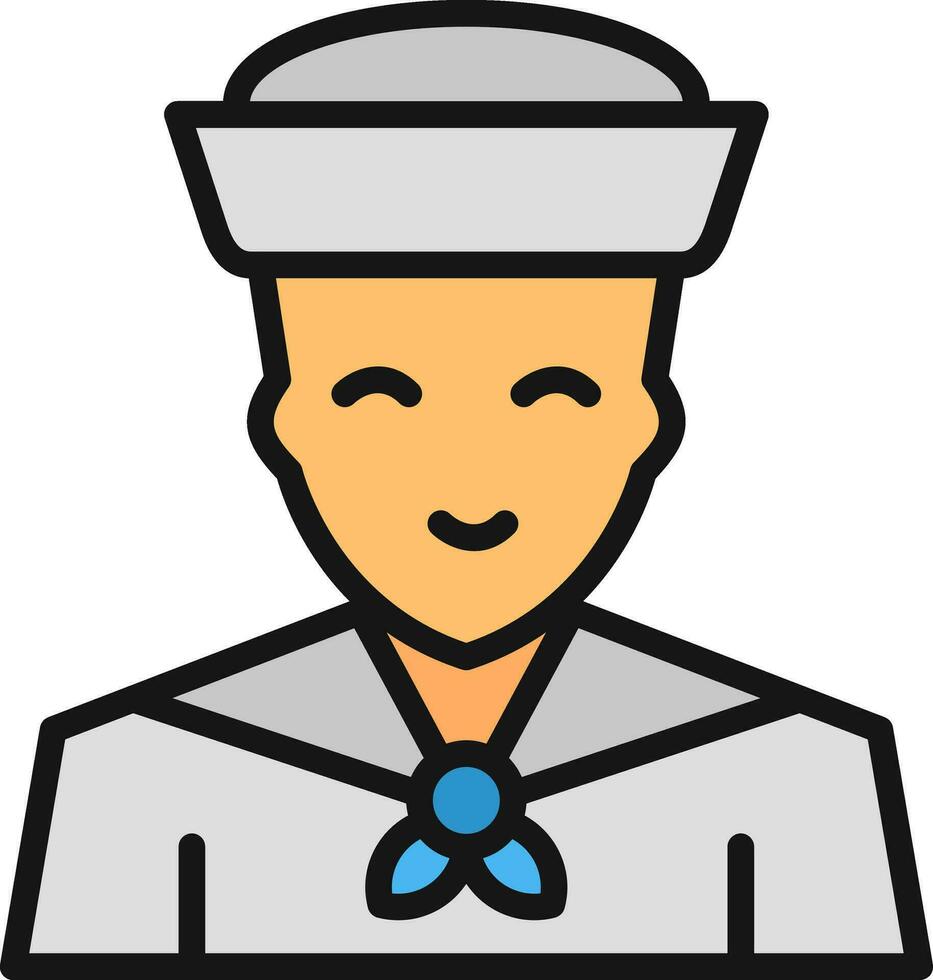 Sailor Vector Icon Design