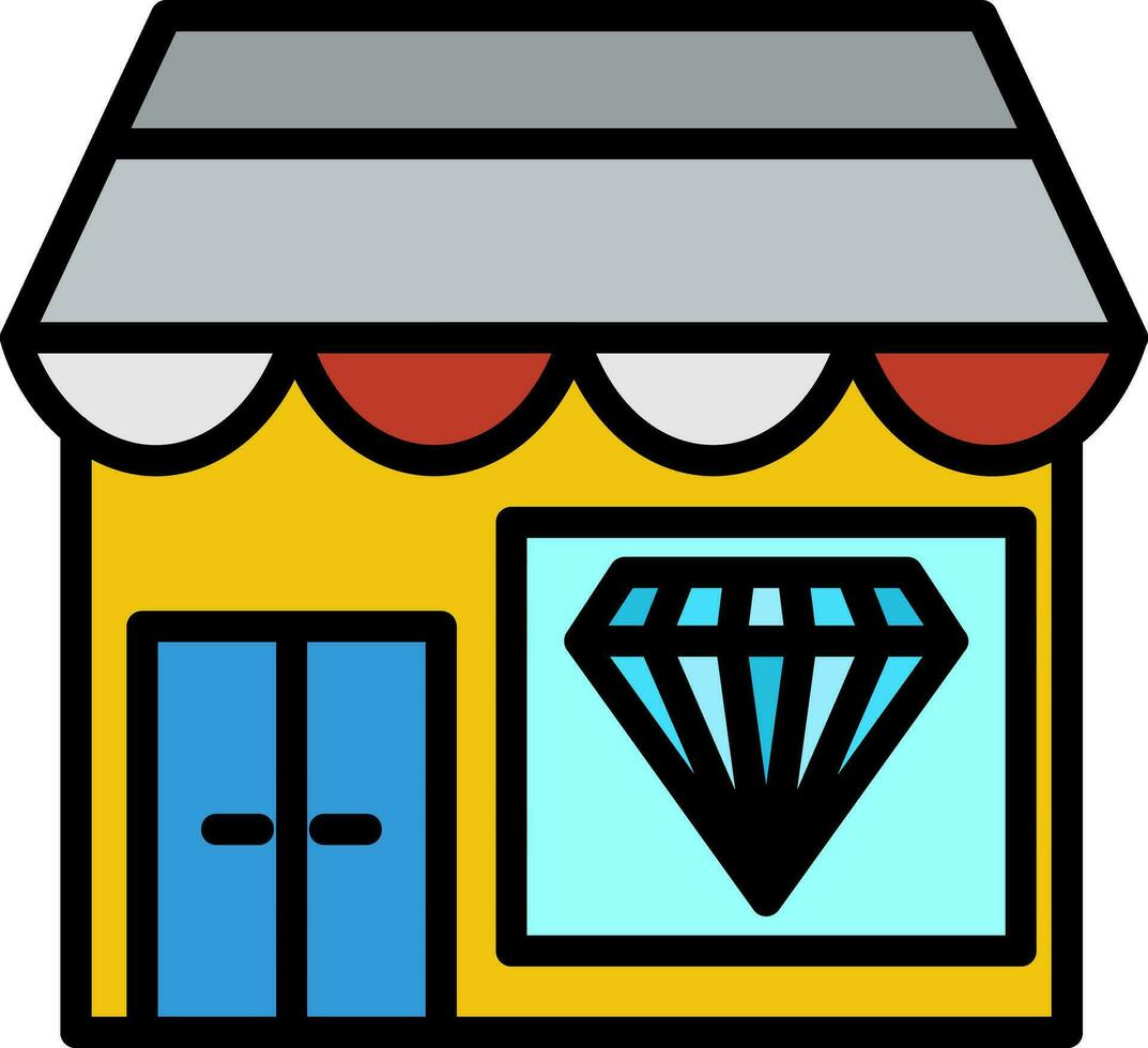 Jewelry shop Vector Icon Design