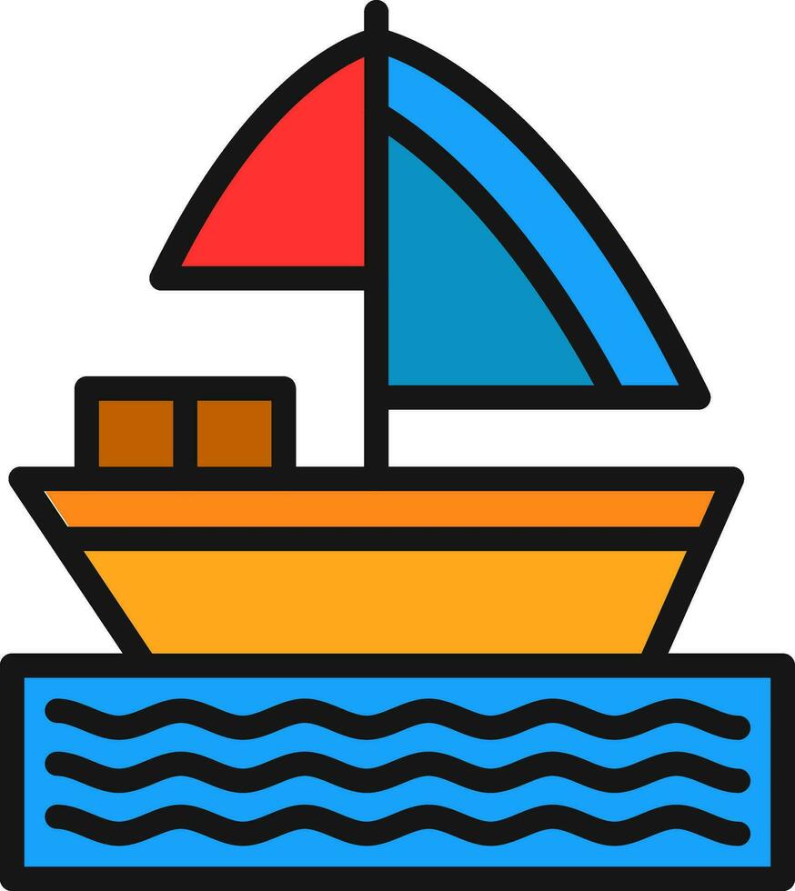 diseño de icono de vector de barco