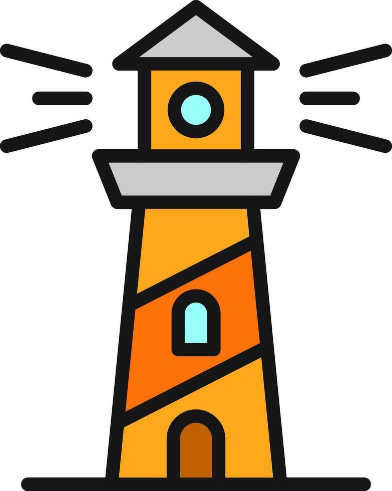 Lighthouse Vector Icon Design