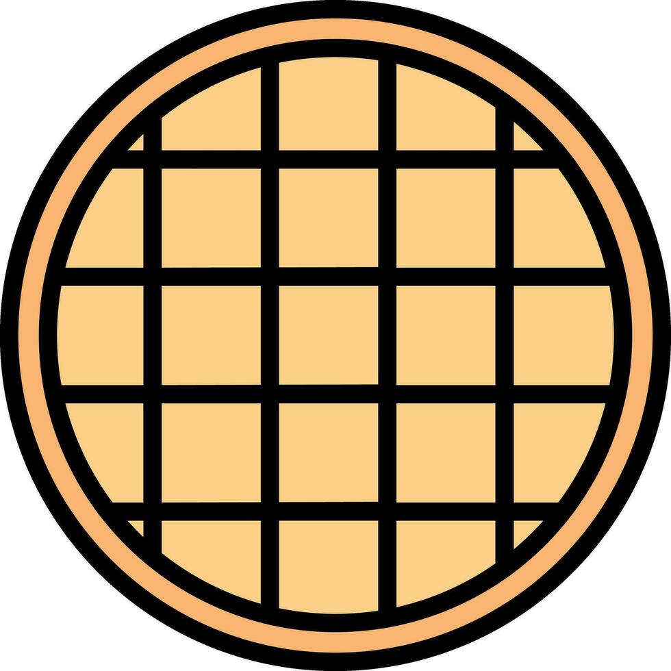 Waffle Vector Icon Design