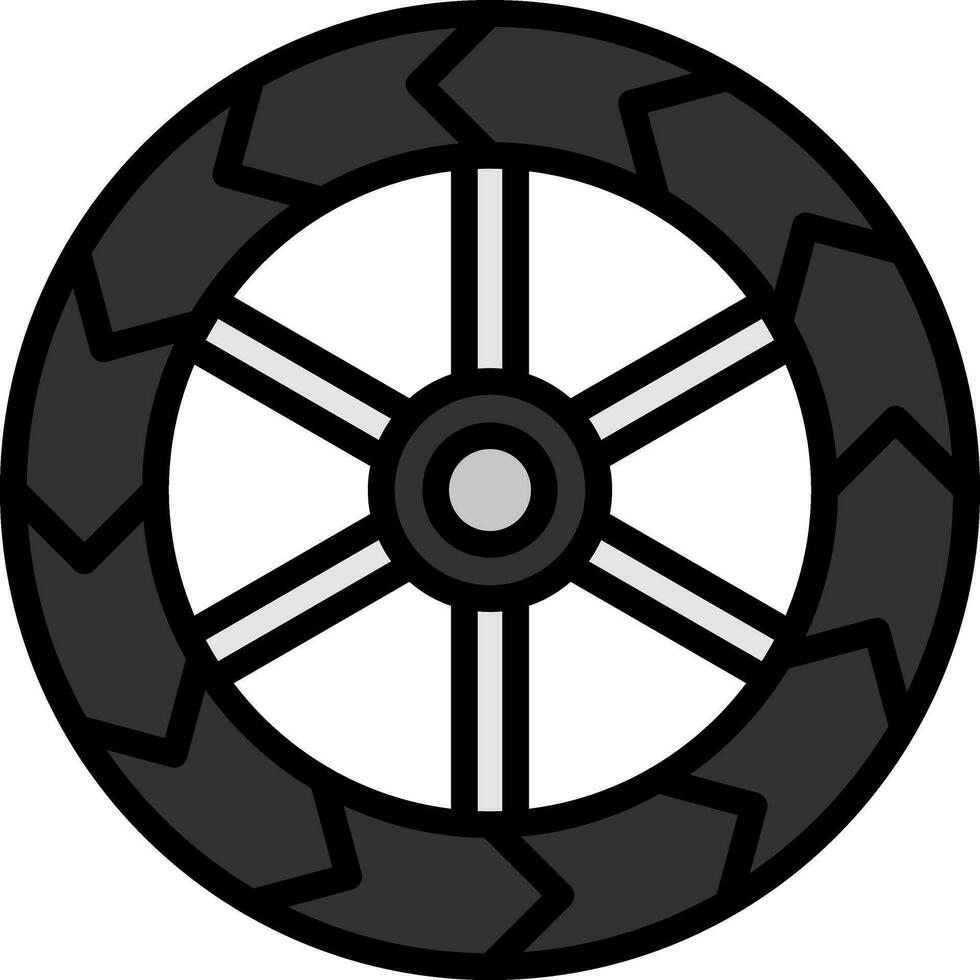Wheels Vector Icon Design