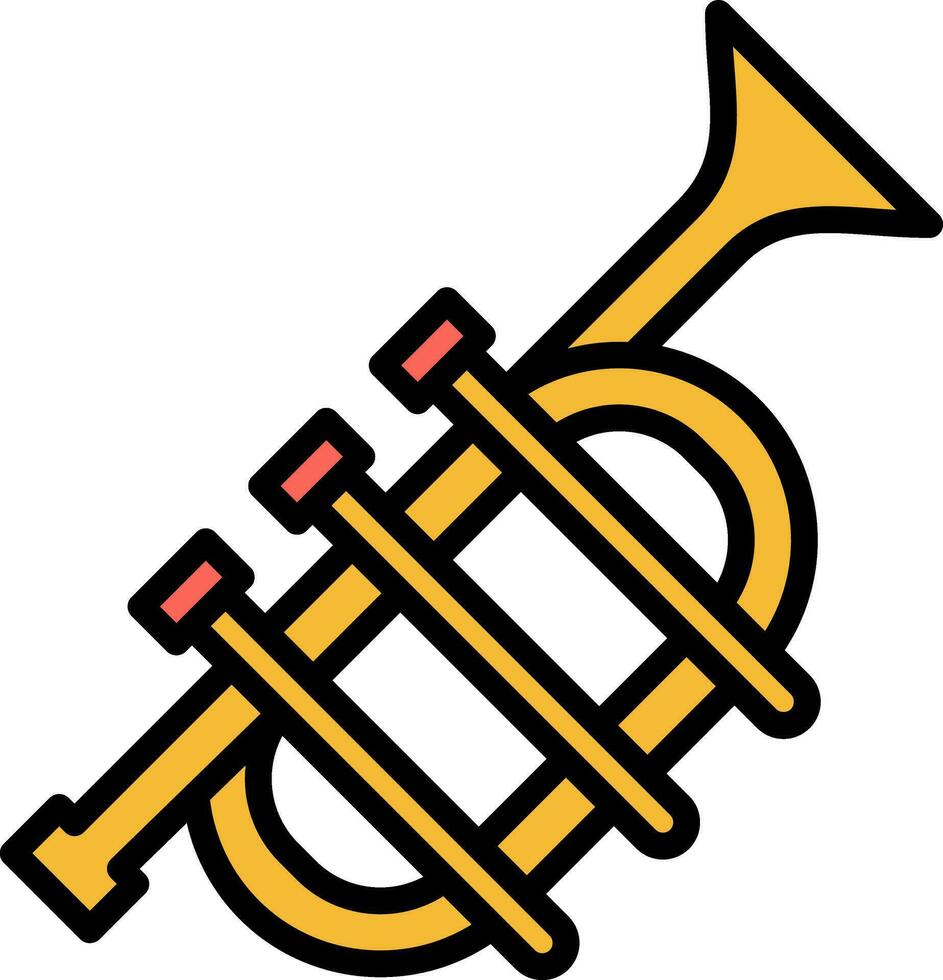 Trumpet Vector Icon Design