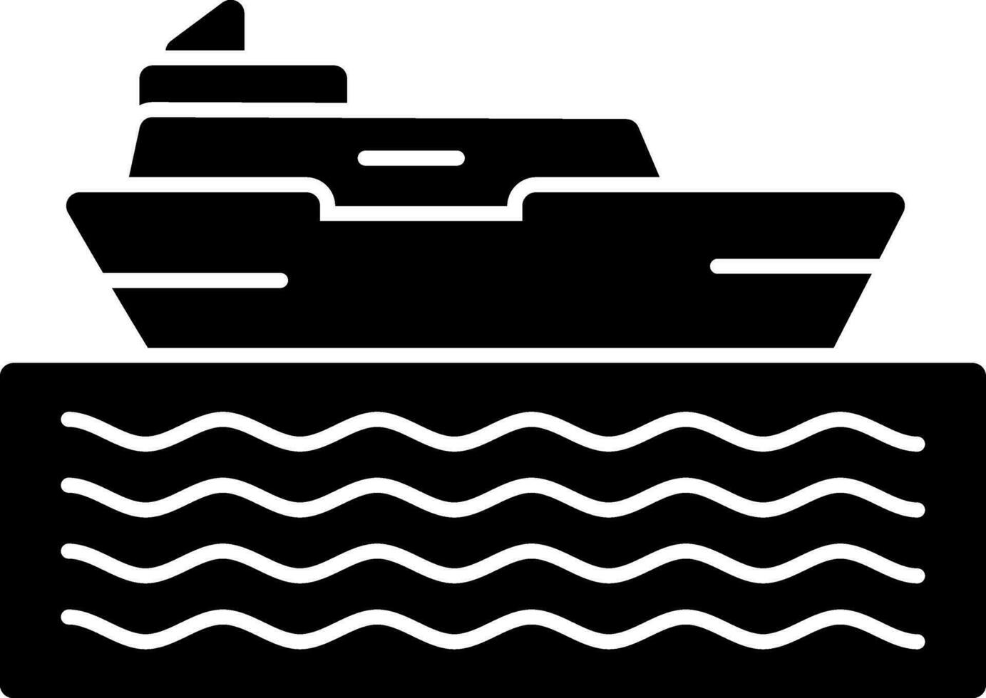 diseño de icono de vector de crucero