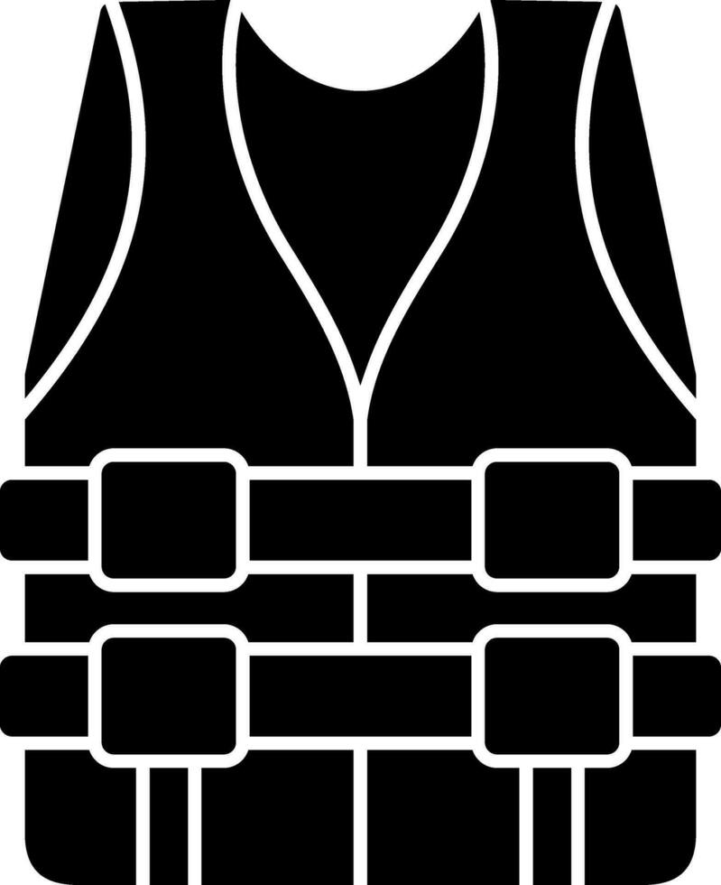 Life jacket Vector Icon Design