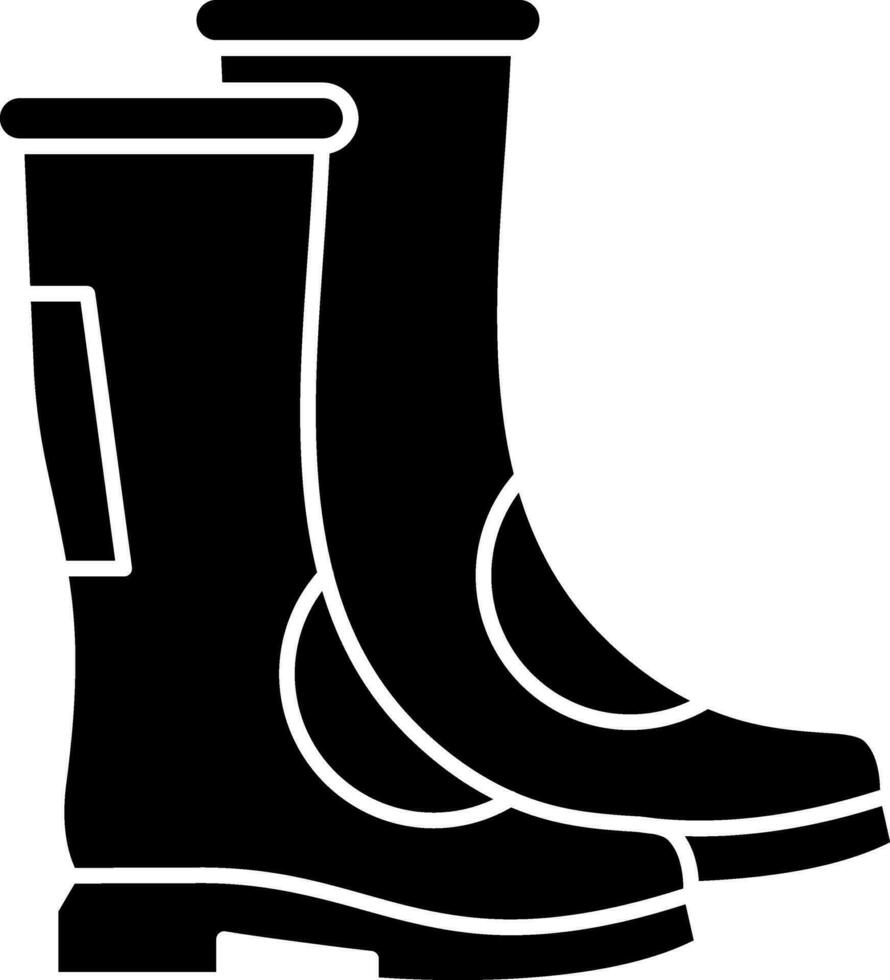 diseño de icono de vector de botas