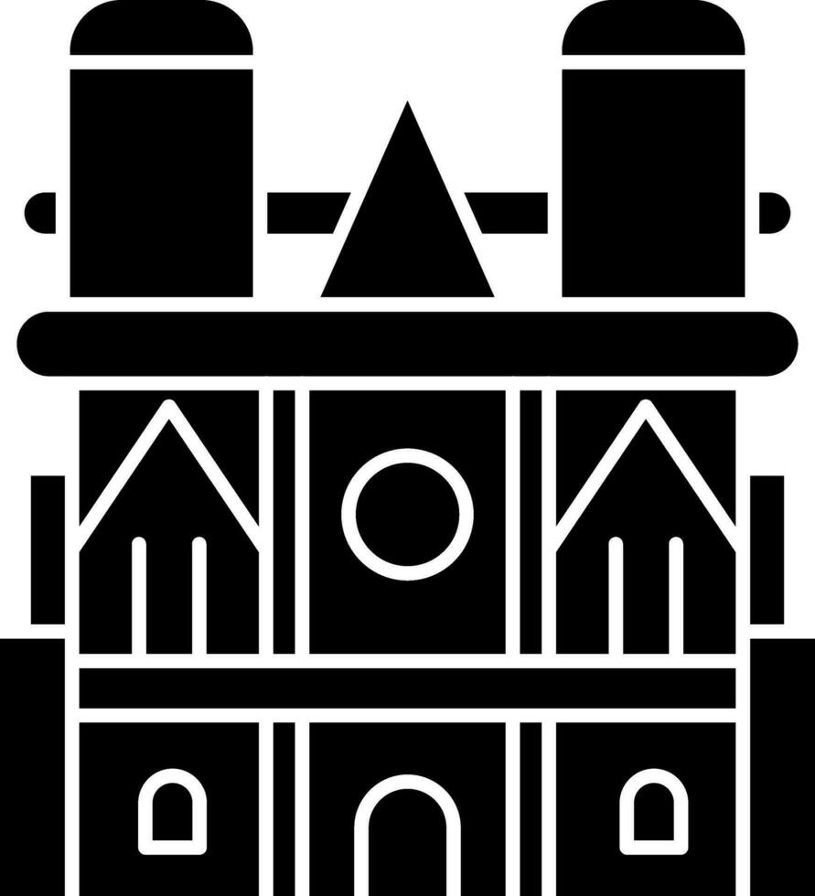 Notre dame Vector Icon Design