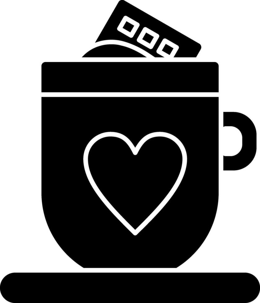 Hot chocolate Vector Icon Design