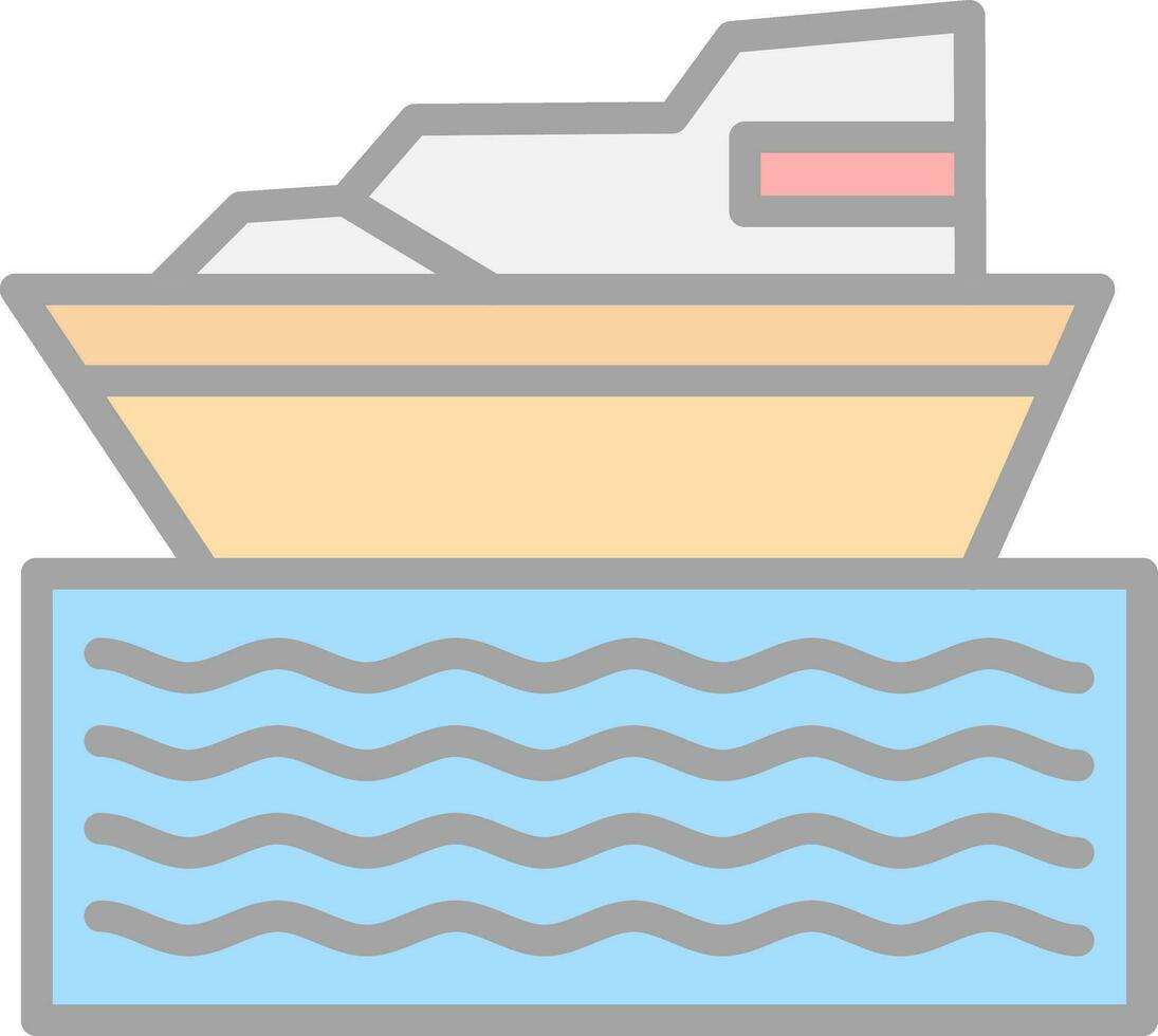 diseño de icono de vector de barco