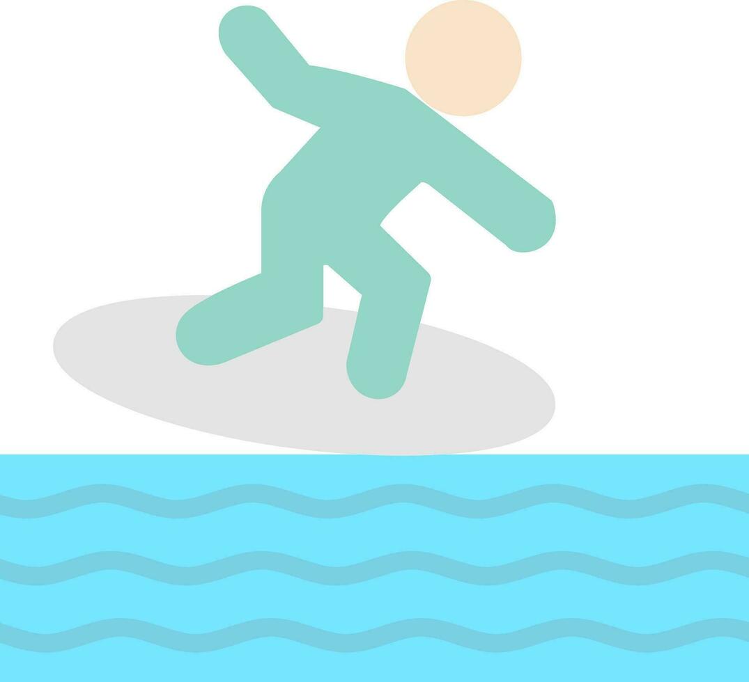 Surfing Vector Icon Design