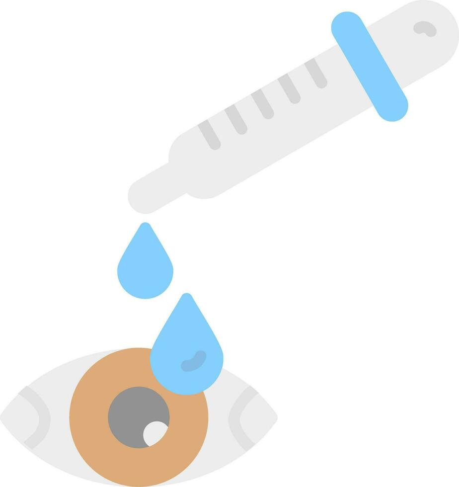 diseño de icono de vector de gota de ojo