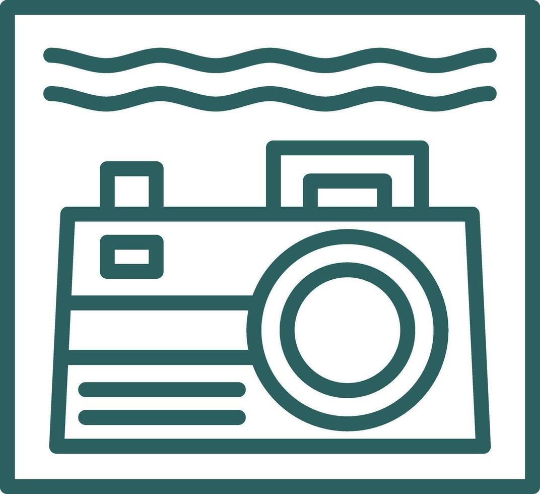 Underwater camera Vector Icon Design