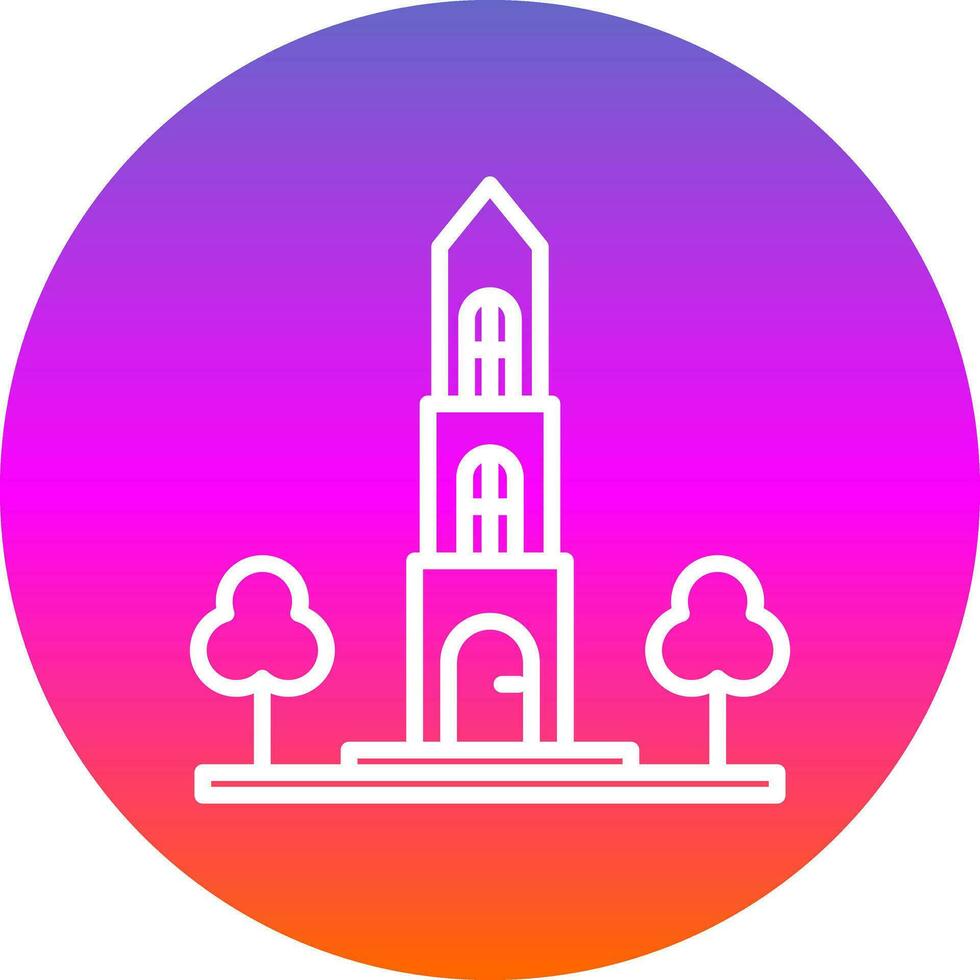 Dom tower Vector Icon Design