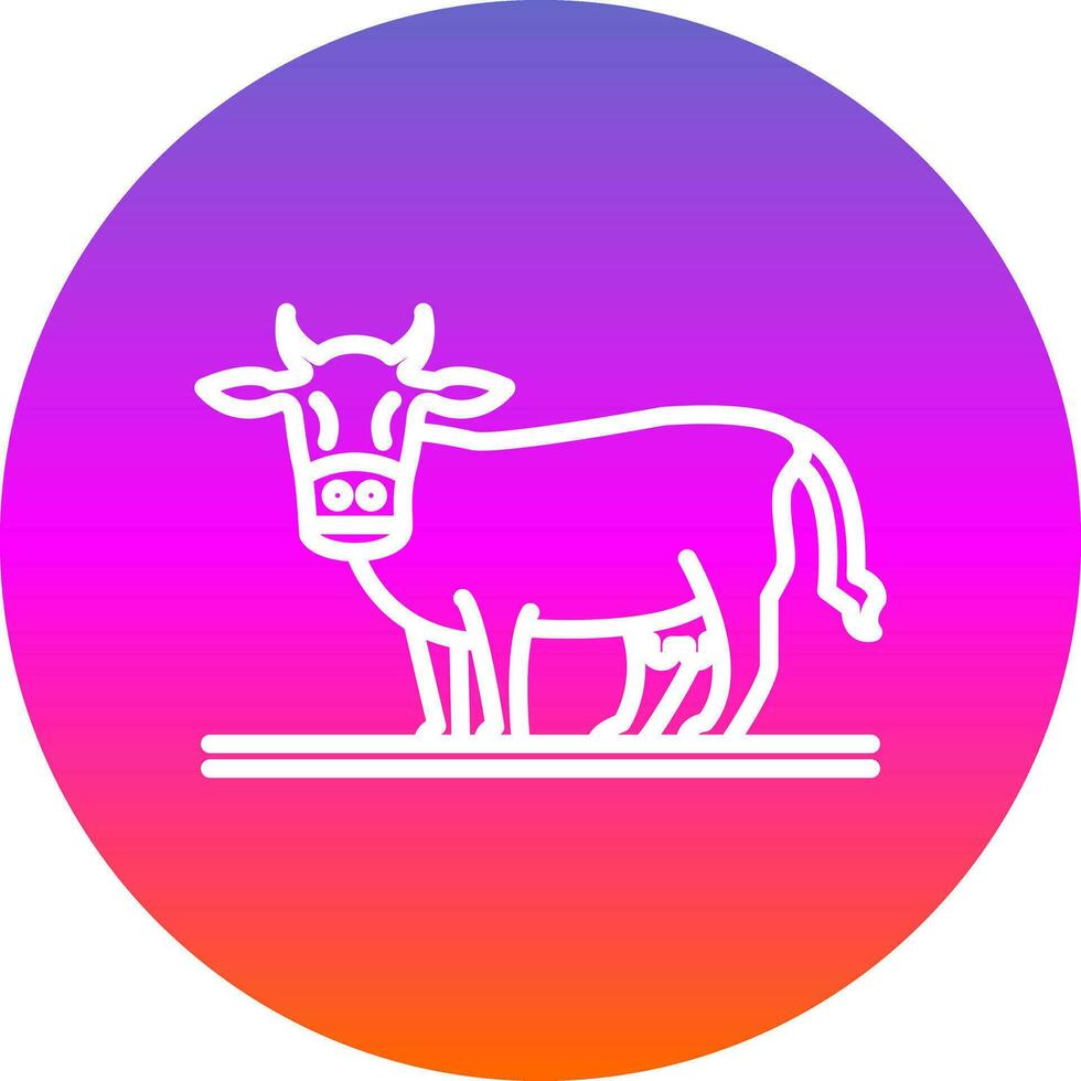 Cow Vector Icon Design