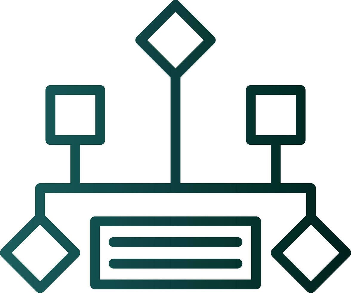 Hierarchical structure Vector Icon Design