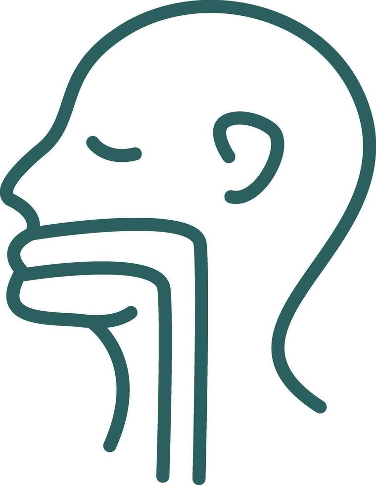 Throat Vector Icon Design