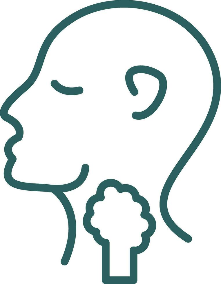 Thyroid Vector Icon Design
