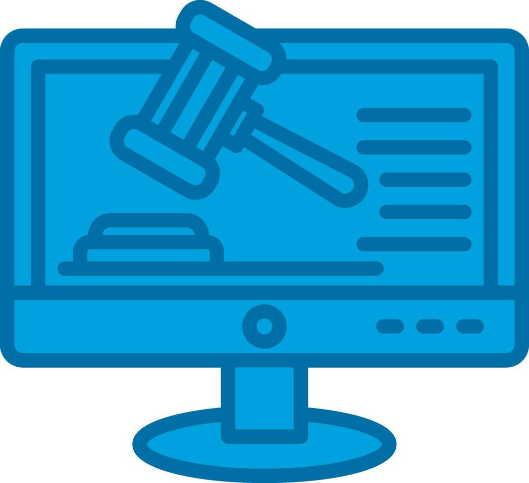 Online court Vector Icon Design