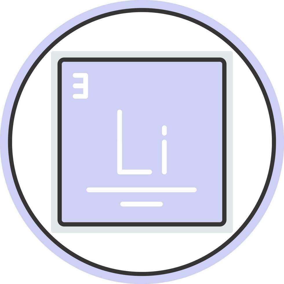Lithium Vector Icon Design