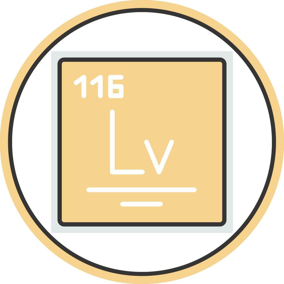 livermorium vector icono diseño