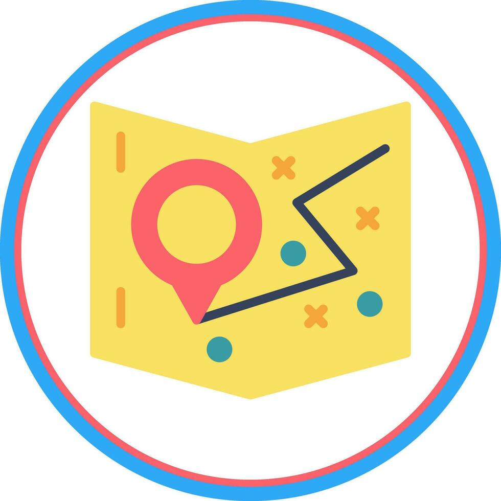 Travel map Vector Icon Design