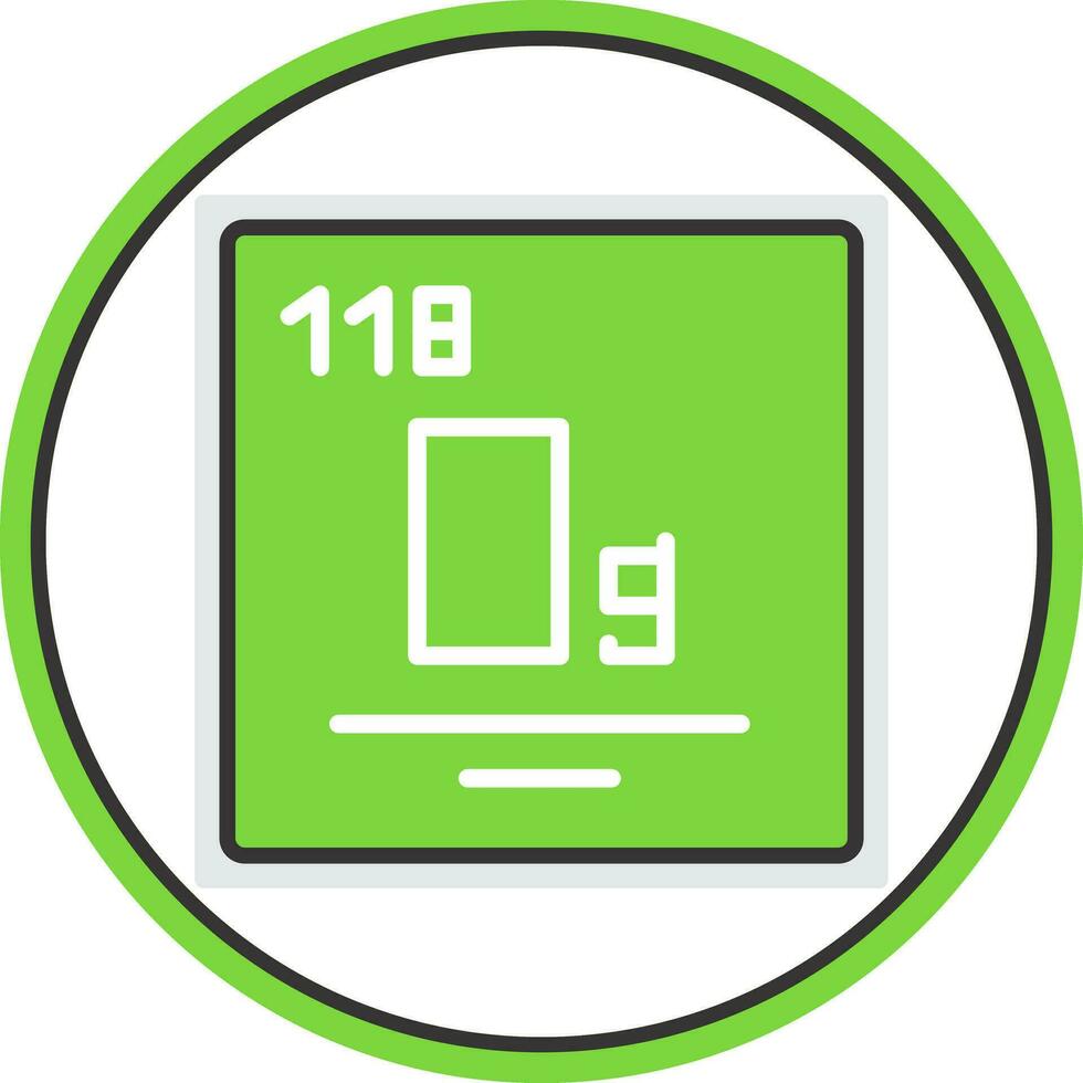 Oganesson Vector Icon Design