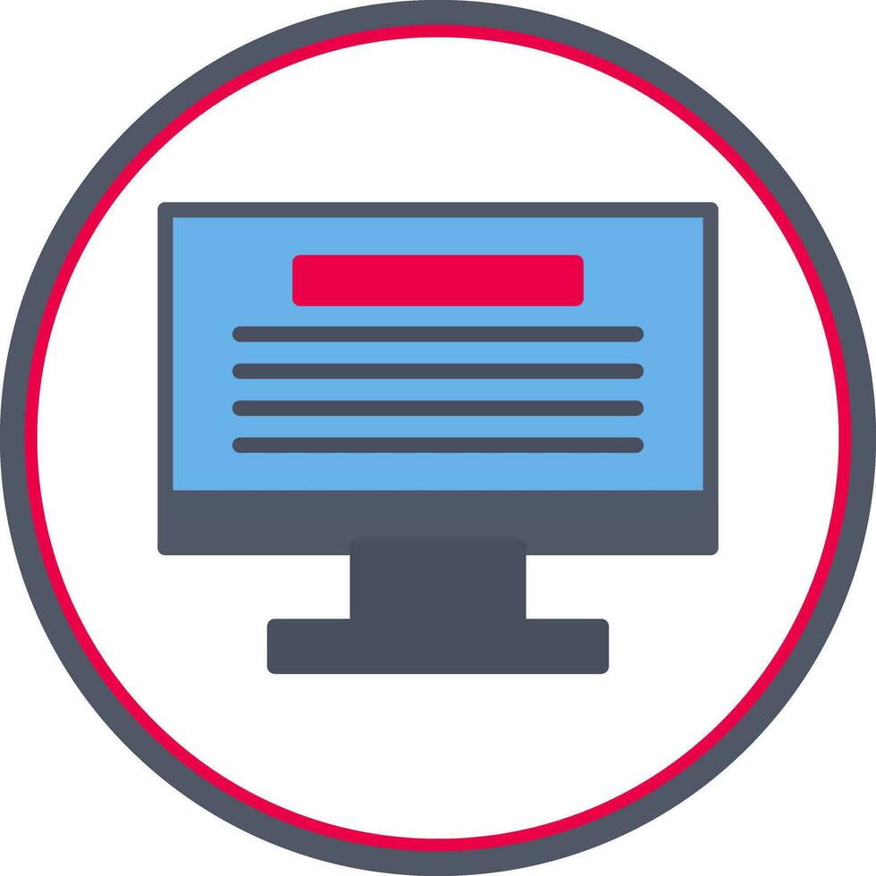 Monitor Vector Icon Design