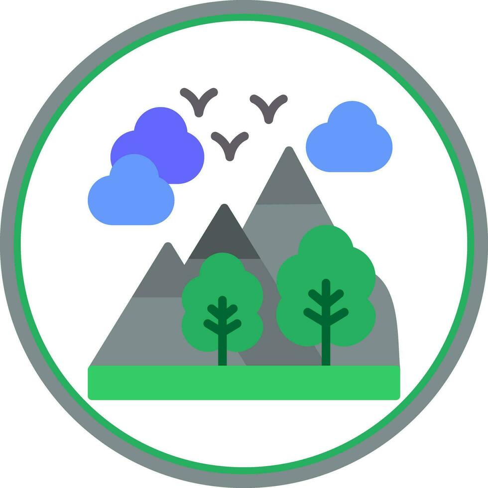 Alpes vector icono diseño