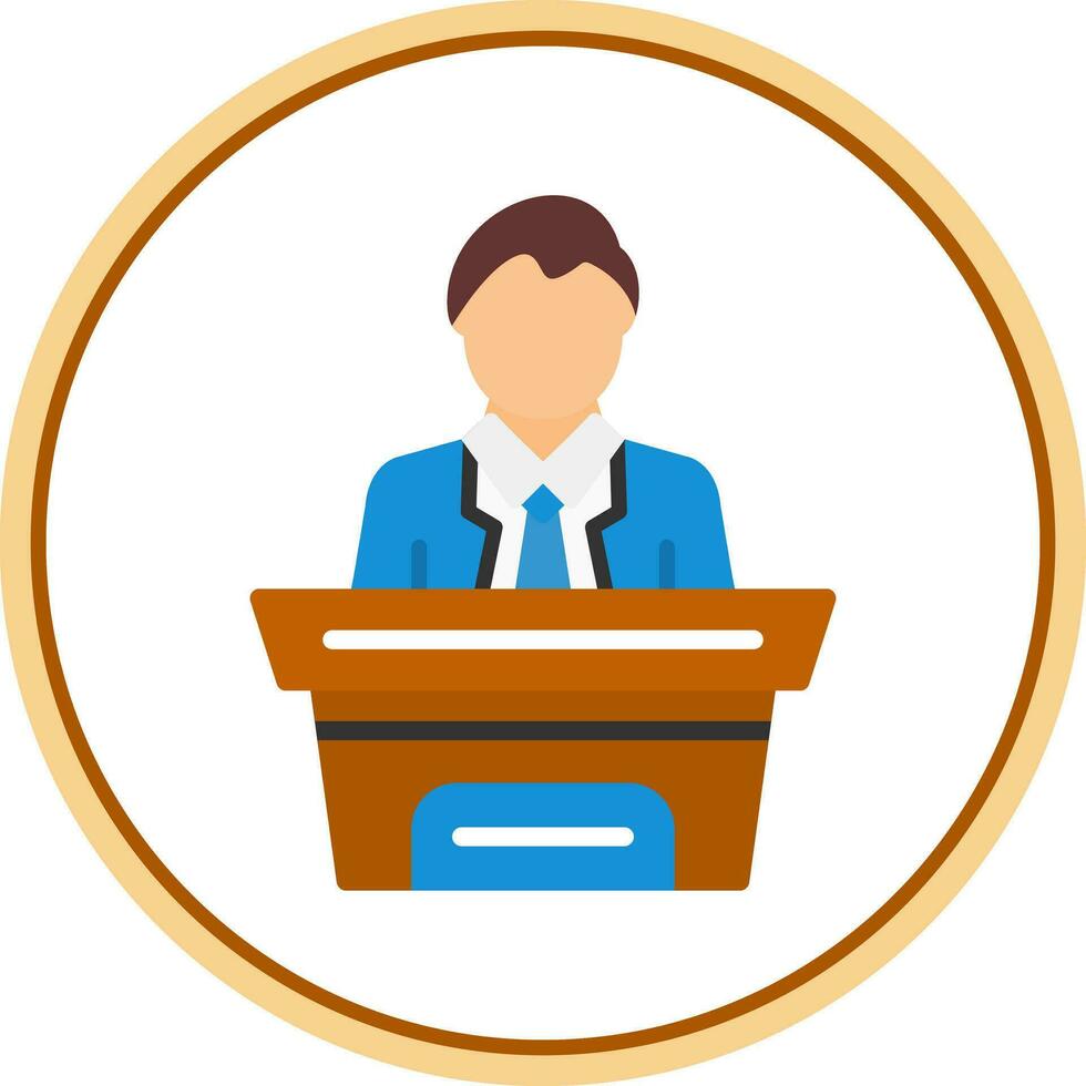 Magistrate Vector Icon Design