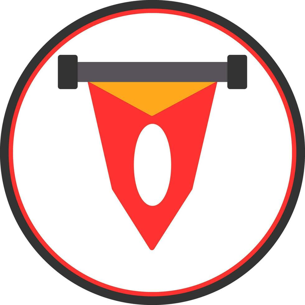 Pennant Vector Icon Design