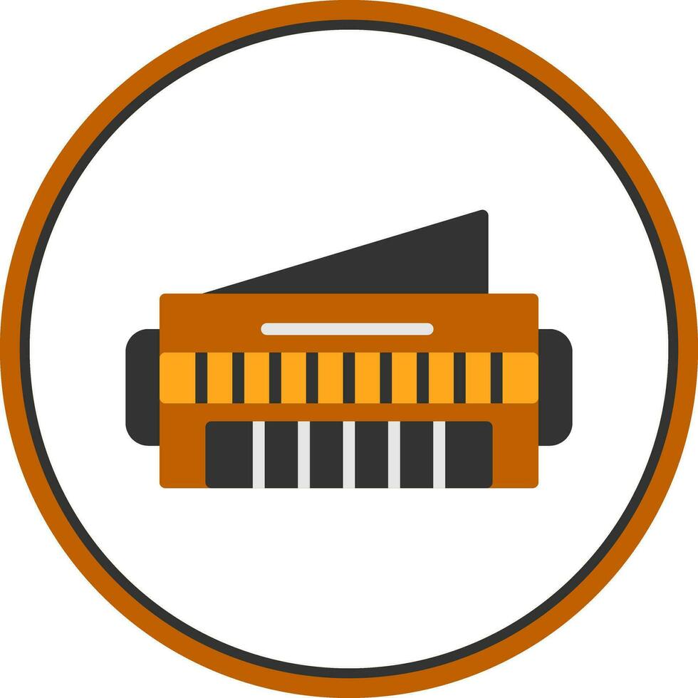 Harmonica Vector Icon Design