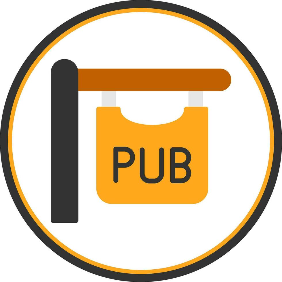 Pub sign Vector Icon Design
