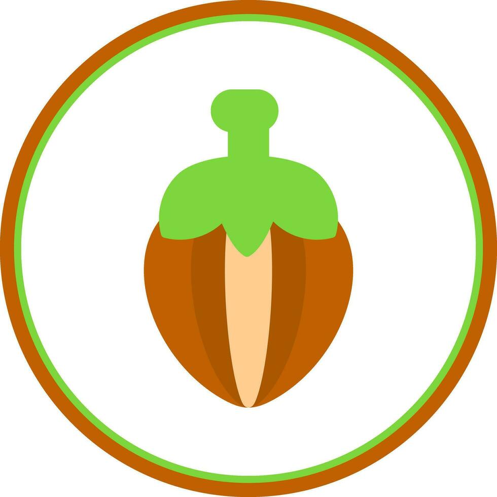 Hazelnut Vector Icon Design
