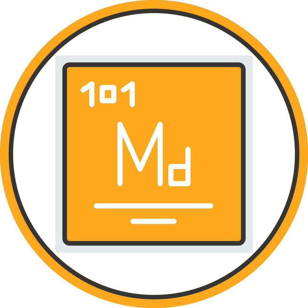 Mendelevium Vector Icon Design