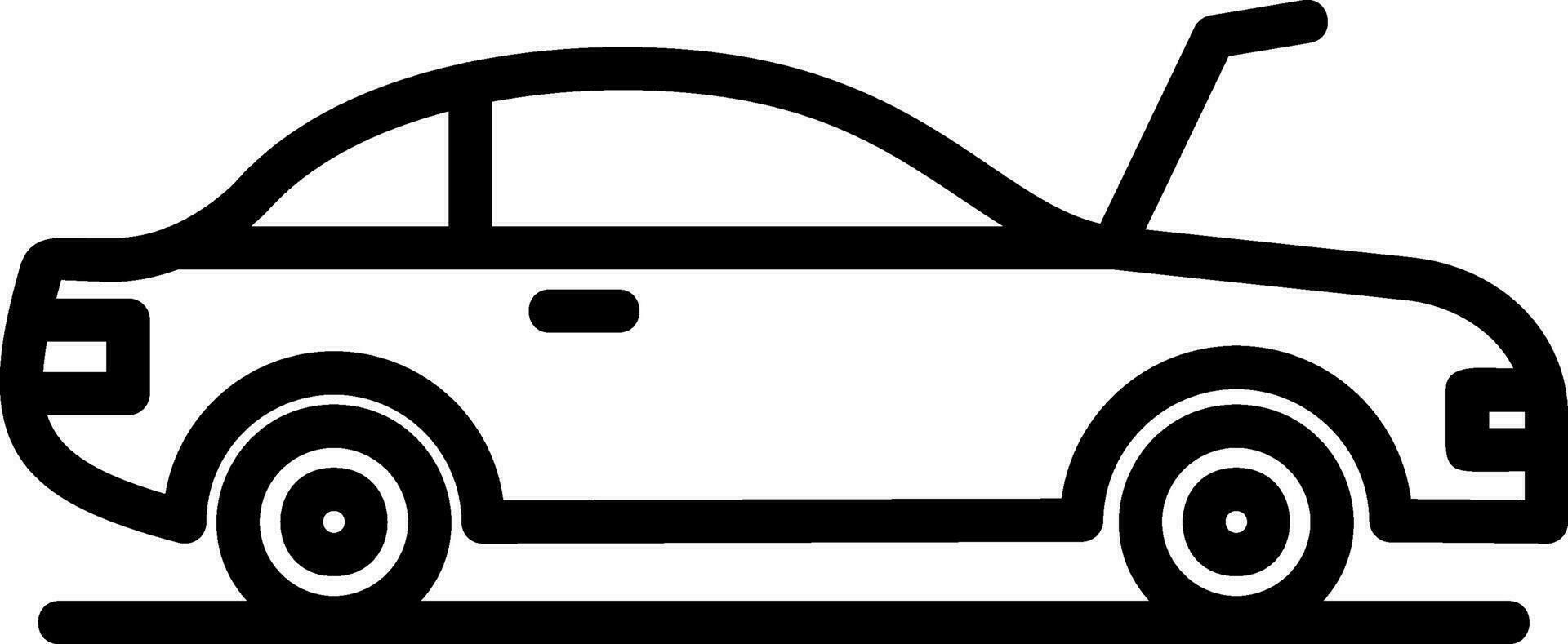 Hood open Vector Icon Design
