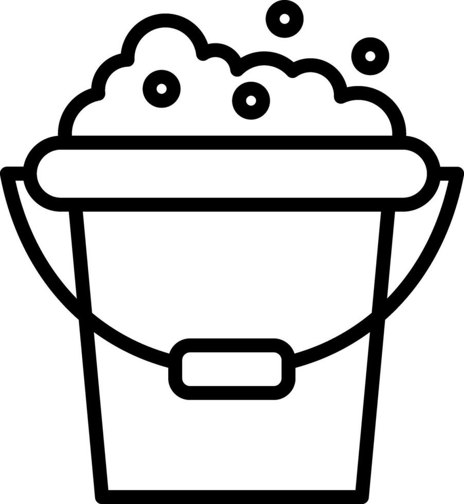 Bucket Vector Icon Design