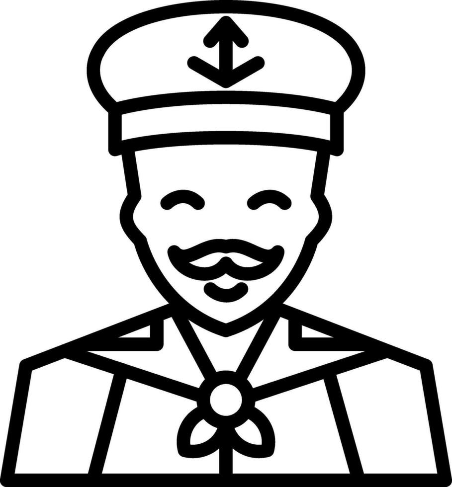 Sailor Vector Icon Design