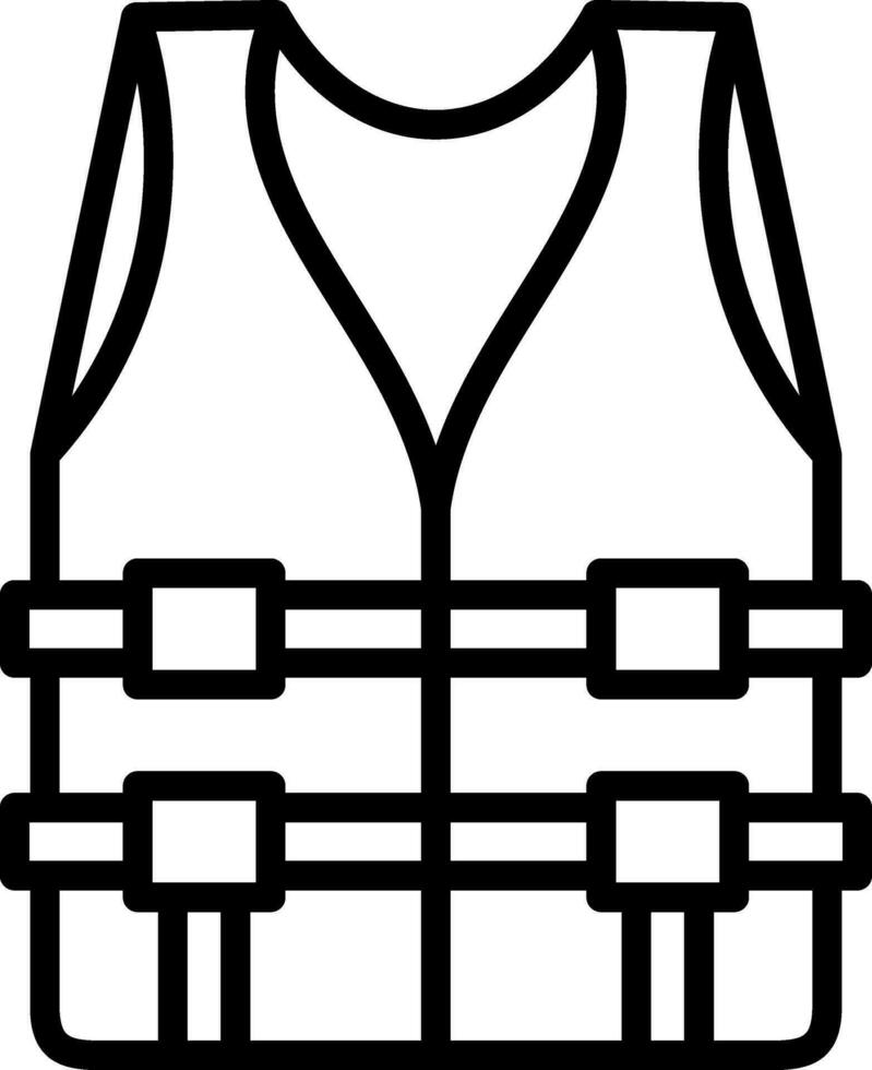 Life jacket Vector Icon Design