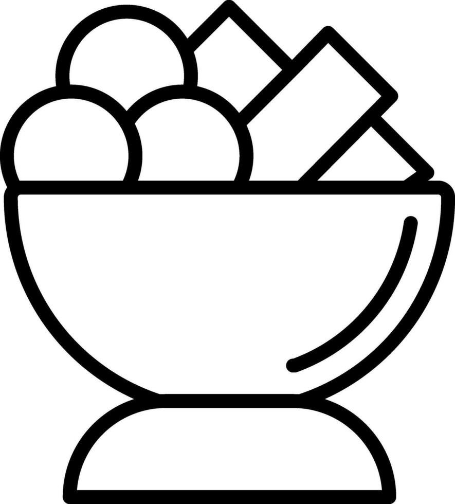 Moules frites Vector Icon Design