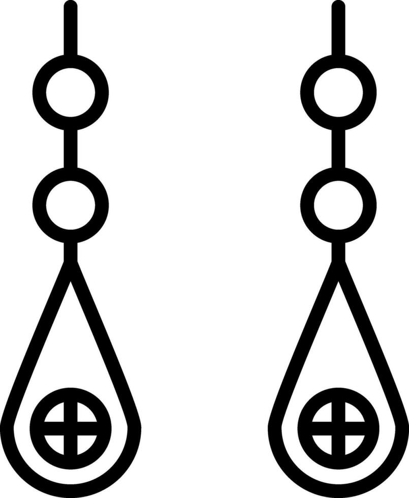 Earring Vector Icon Design