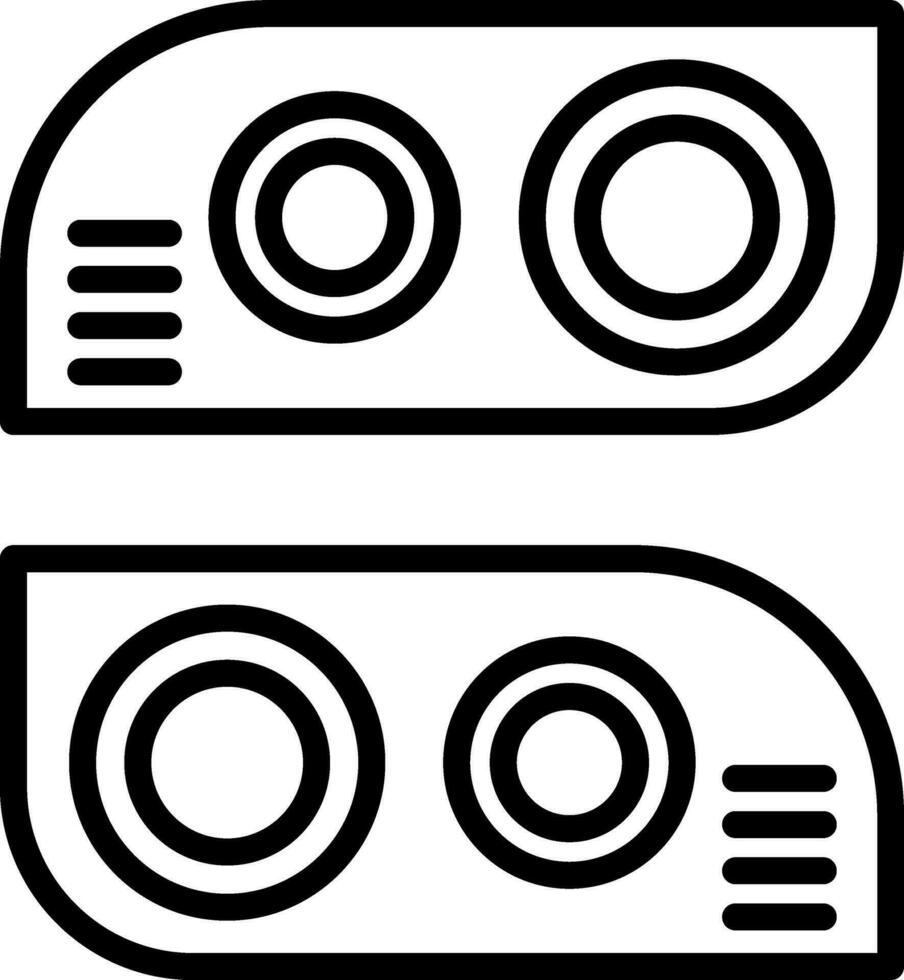 Car light Vector Icon Design