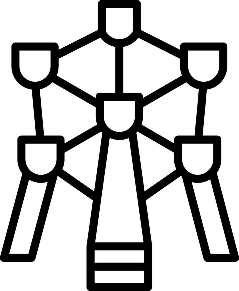 Atomium Vector Icon Design