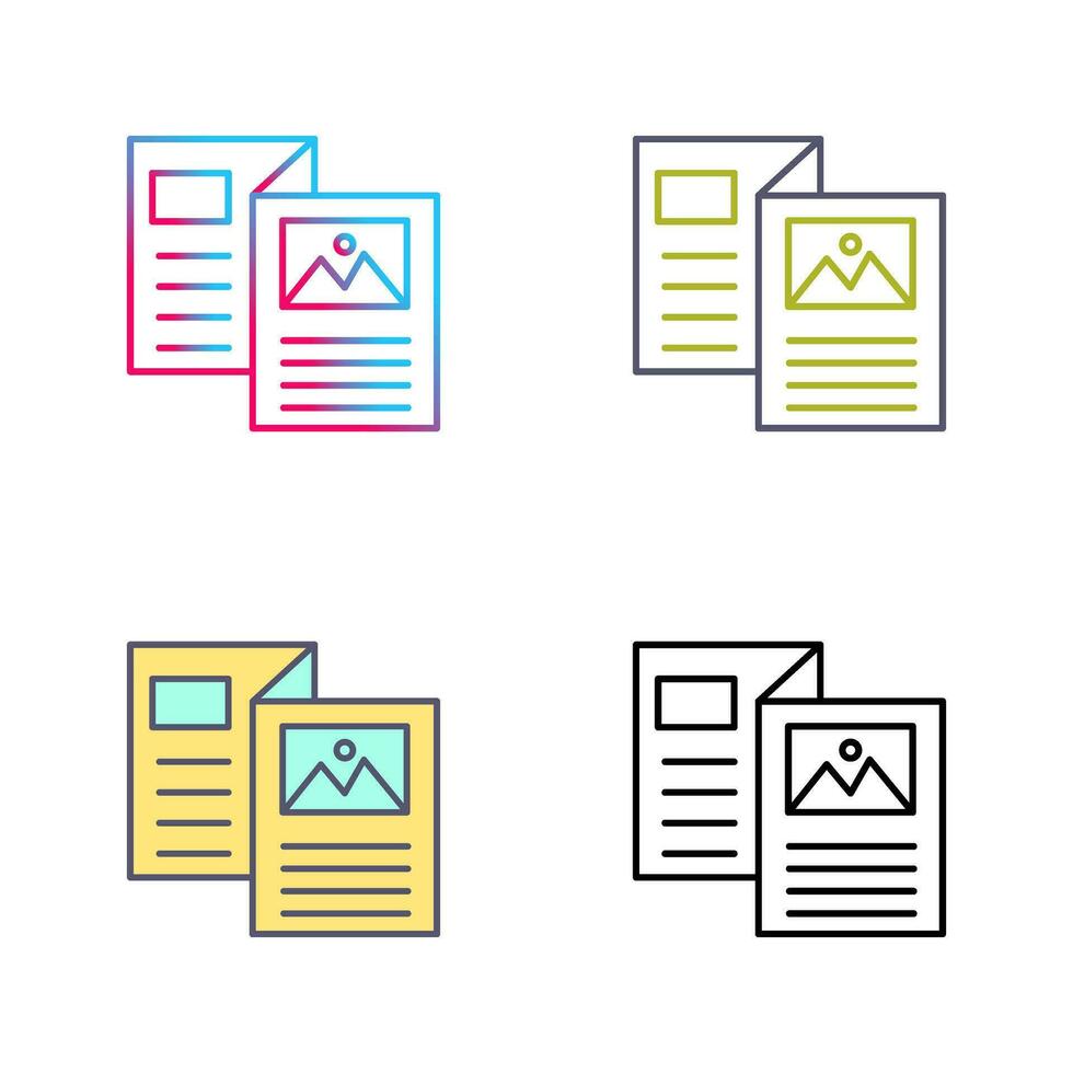 Brochure Vector Icon